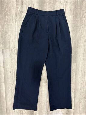 Abercrombie & Fitch - Navy Sloane Tailored Pants - Curve Love - Size 29 / 8 Long